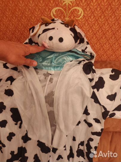 Новогодний Комбинезон - костюм коровы р.122-128