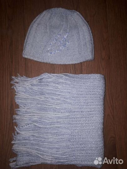 Комплект женский шапка + шарф