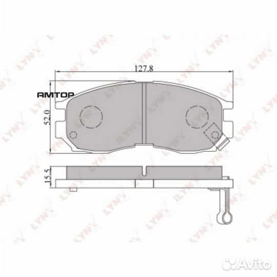 Lynxauto BD-5509 Колодки тормозные дисковые lynxau