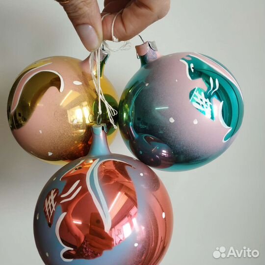 Лот новых ёлочных шаров СССР