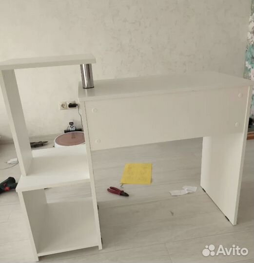 Компьютерный стол №30 Белый 108х86х39 см новый