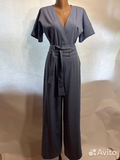 Комбинезон женский серо-голубой, 42,44,46