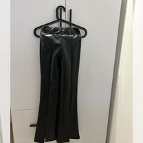 Брюки кожаные клеш утепленные 40 размер