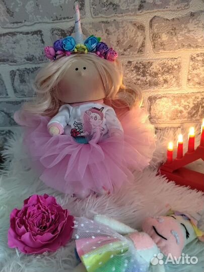 Текстильная кукла ручной работы