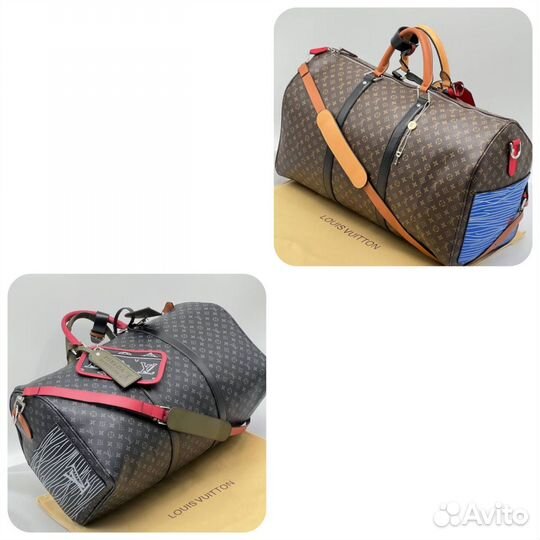 Сумки дорожные на доставке чёрная и коричневая