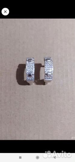 Серьги серебро 925 проба