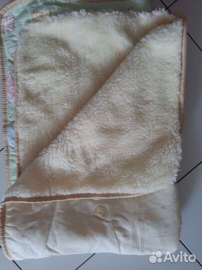 Детские одеяло, матрасик в коляску