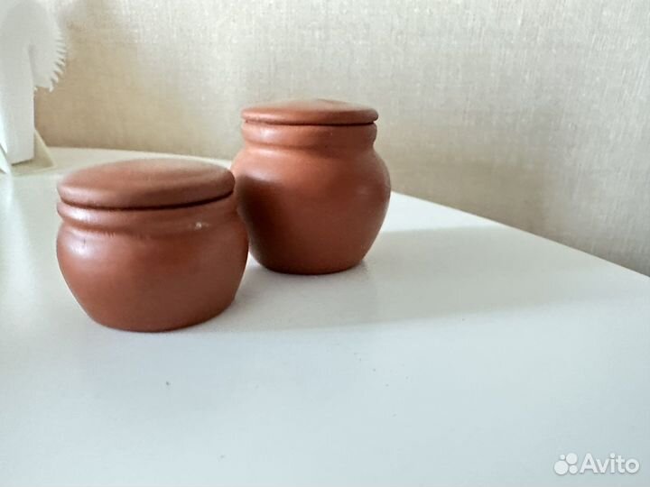 Горшок керамический с крышкой