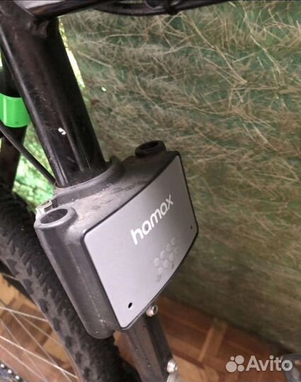 Велокресло детское серо-зеленое kiss medium Hamax