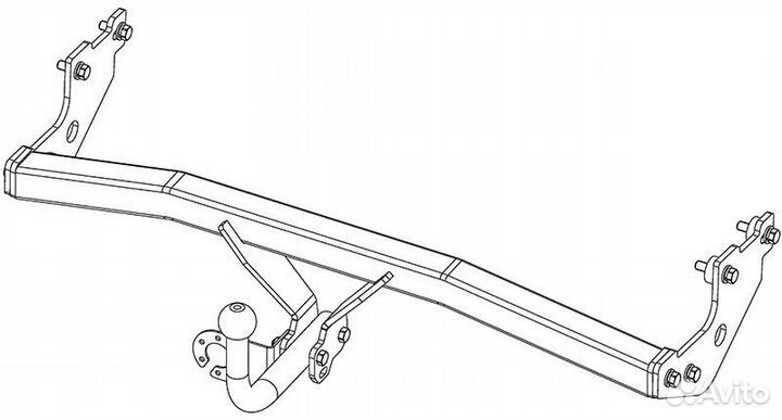 Фаркоп hyundai getz (2005-2011) (AvtoS HY 16)