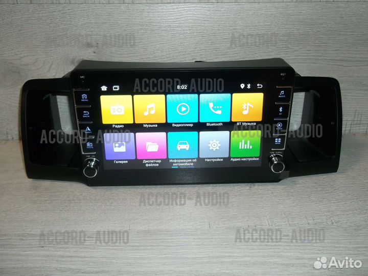 Магнитола Toyota Corolla e120 Android крутилки
