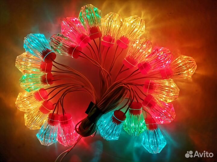 Елочная, новогодняя гирлянда СССР 