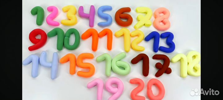 Лепим с Play Doh - изучаем алфавит и цифры