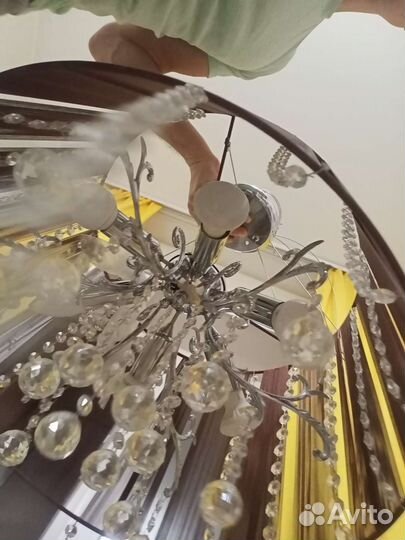 Люстра потолочная подвесная бу