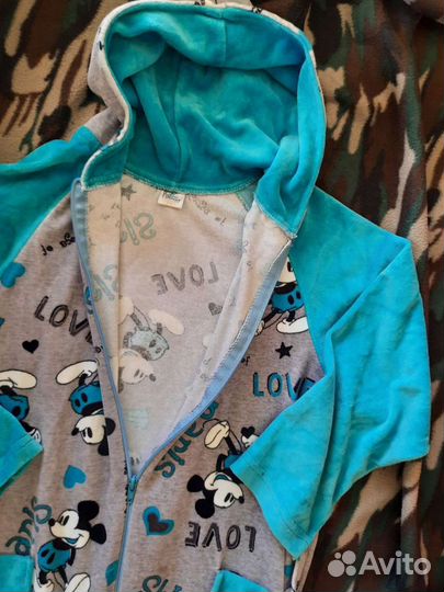 Халат велюровый на рост 140-152