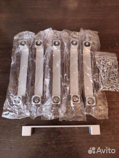 Ручка скоба для мебели, хром, матовая, 23 шт