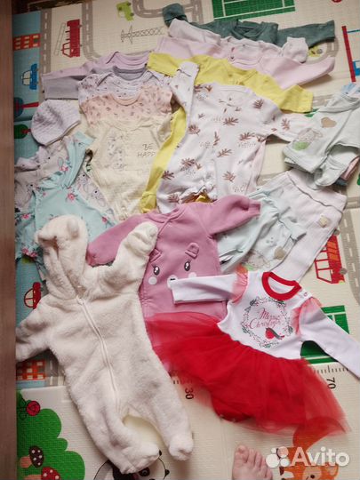 Детские вещи пакетом на девочку 56-62-68