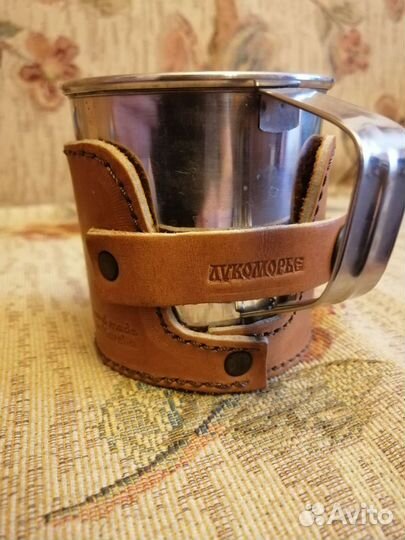 Кружка из нержавейки в чехле