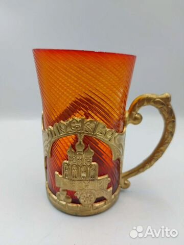 Подстаканник Москва Кремль Царь-колокол СССР