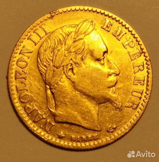 10 франков Наполеон III Золото 2 экз