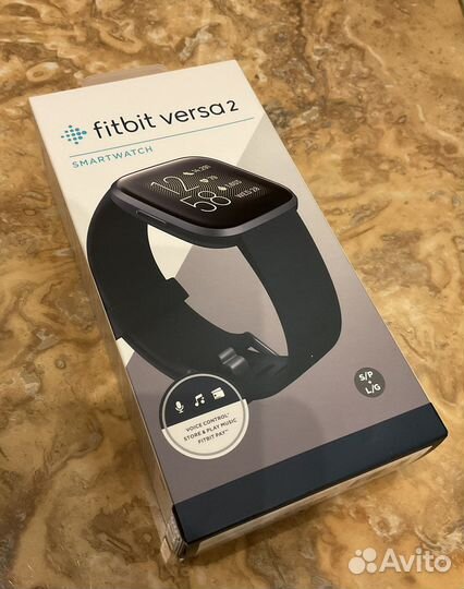 Fitbit Versa 2. Часы. Чёрные. Новые