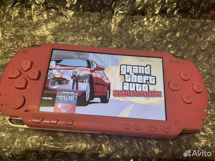 Playstation portable розовая игровая приставка