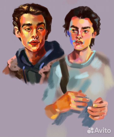 Портрет по фото в графическом редакторе