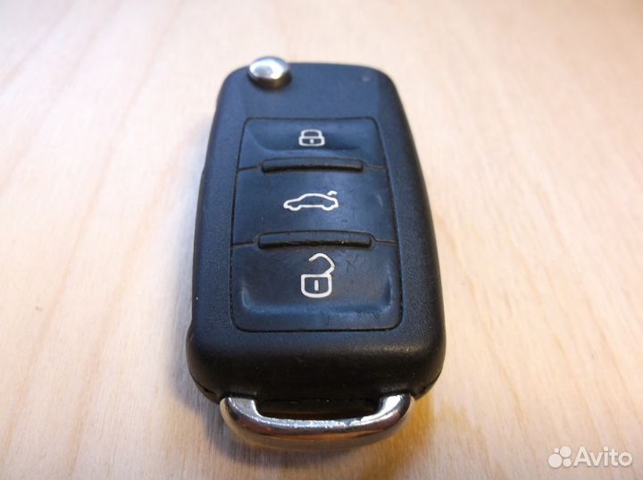 5K0 837 202 выкидной ключ VW 3 кнопки hella 434MHz