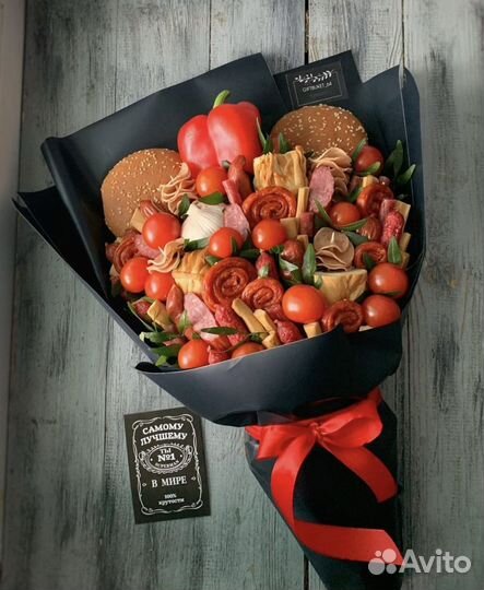 Колбасные мужские букеты на 23 февраля