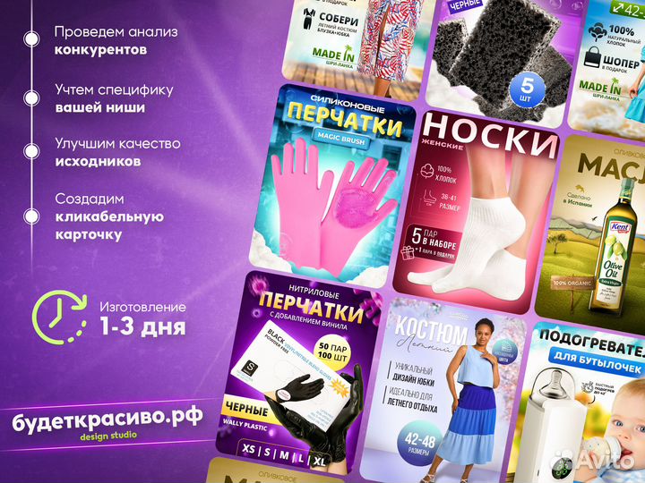 Инфографика для Маркетплейсов. Чек-лист в подарок