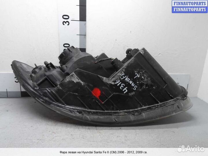 Фара лево Hyundai Santa Fe II (CM), 2009 2.7 Бензин
