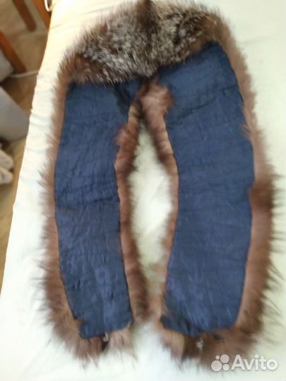 Меховой воротник из чернобурки