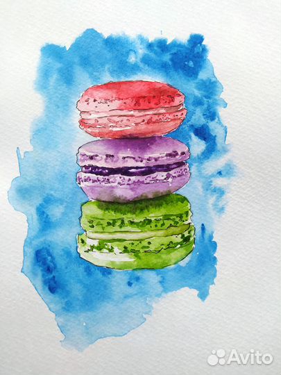 Открытка акварель а5