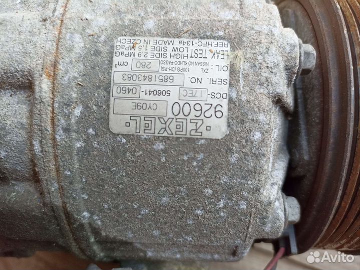 Компрессор кондиционера nissan trail t31 мр20