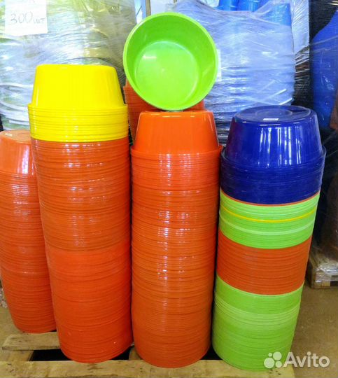 Тазы и вёдра пластиковые