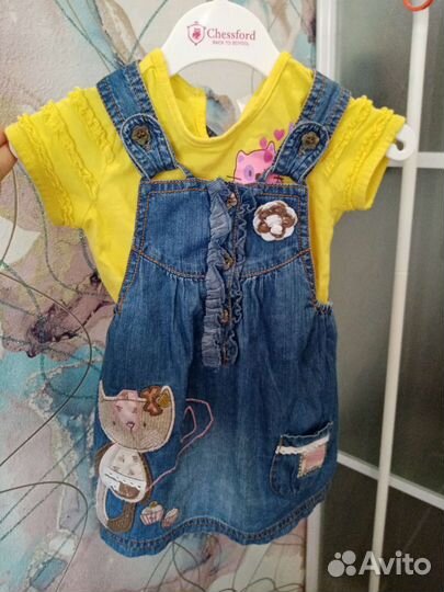 Летний фирменный гардероб для девочки 3-6 месяцев