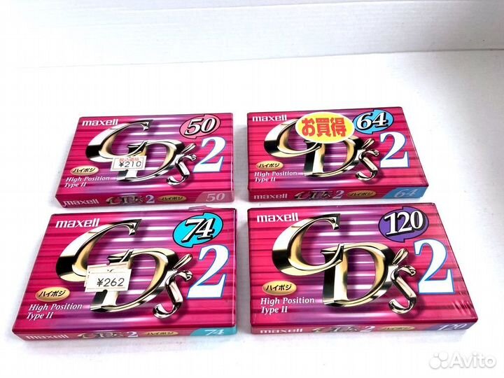 Кассеты 4 штуки Maxell CD's 2 - 50 64 74 и 120
