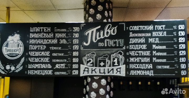 Роспись меловых досок, роспись окон и витрин