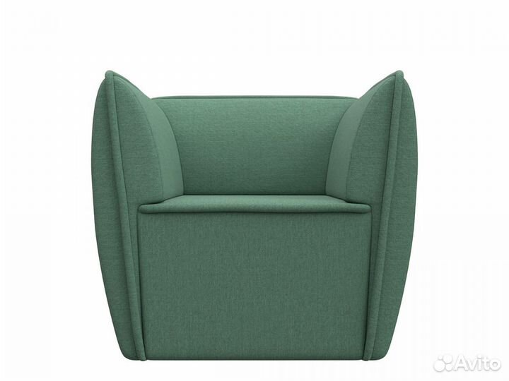 Кресло Бергамо, рогожка, амур зеленый. Москва и мо