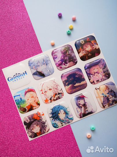 3d стикеры оптом с дизайном под заказ