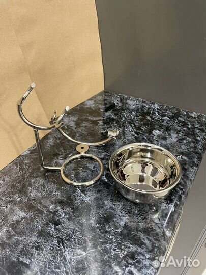 Скаттл, подставка под бритву и помазок