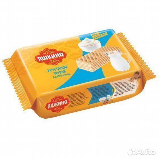 Опт - Вафли Яшкино сливочные 200г