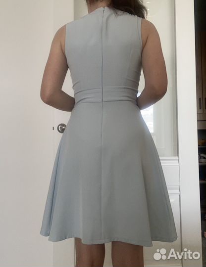 Платье женское голубое 42