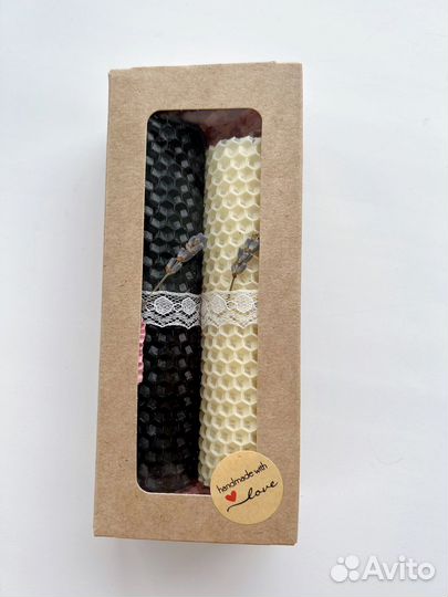 Набор свечей из натуральной вощины