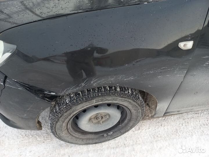 Бампер передний рено логан 2, левая передняя крыла