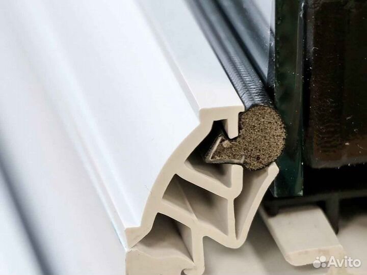 Ремонт окон, уплотнитель Veka RAL3527