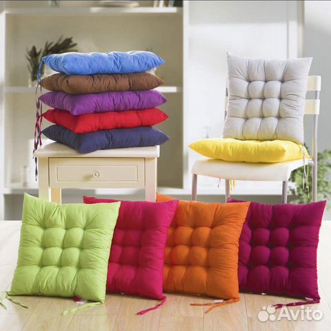 Подушка сидушка на стулья(круглая/квадратная)