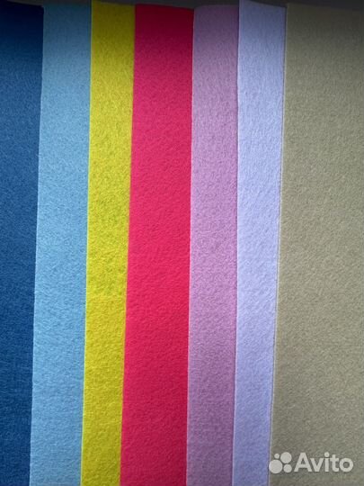 Фетр для рукоделия разноцветный