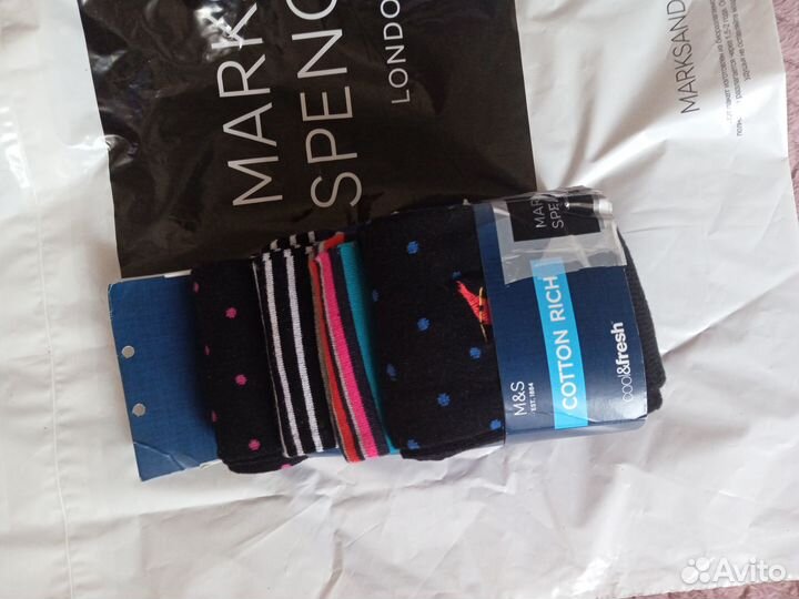 Фирменные мужские носки M&S 43-47р