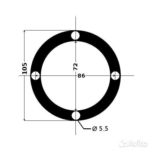 Кожух для рулевого троса черный/белый